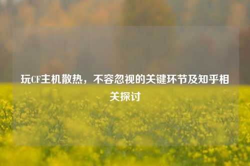 玩CF主机散热,不容忽视的关键环节及知乎相关探讨