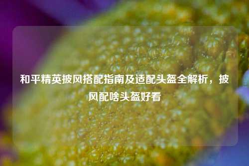 和平精英披风搭配指南及适配头盔全解析，披风配啥头盔好看