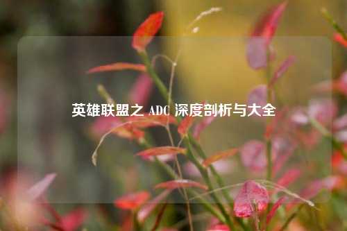 英雄联盟之 ADC 深度剖析与大全