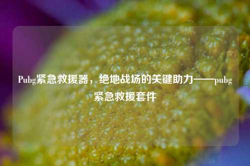 Pubg紧急救援器,绝地战场的关键助力——pubg紧急救援套件