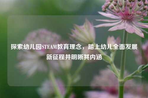 探索幼儿园STEAM教育理念，踏上幼儿全面发展新征程并明晰其内涵