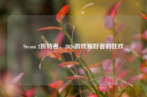 Steam 2折特惠,2026游戏爱好者的狂欢