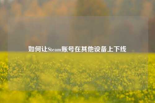 如何让Steam账号在其他设备上下线